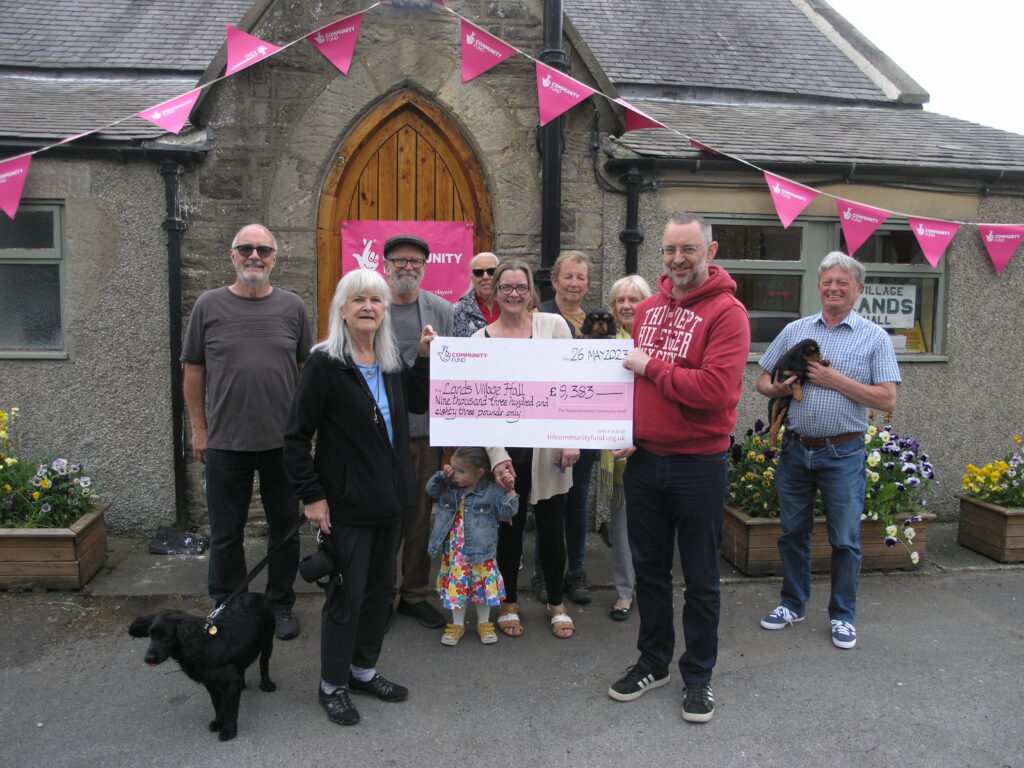 Lands Village Hall celebrates receiving National Lottery funding